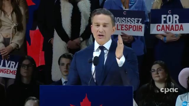 “My message to those people who have felt unseen for too long, who are carrying the country on their back and feel underappreciated and overworked: Conservatives see you and Conservatives will fight for you," says Pierre Poilievre in address to Conservative convention. #cdnpoli