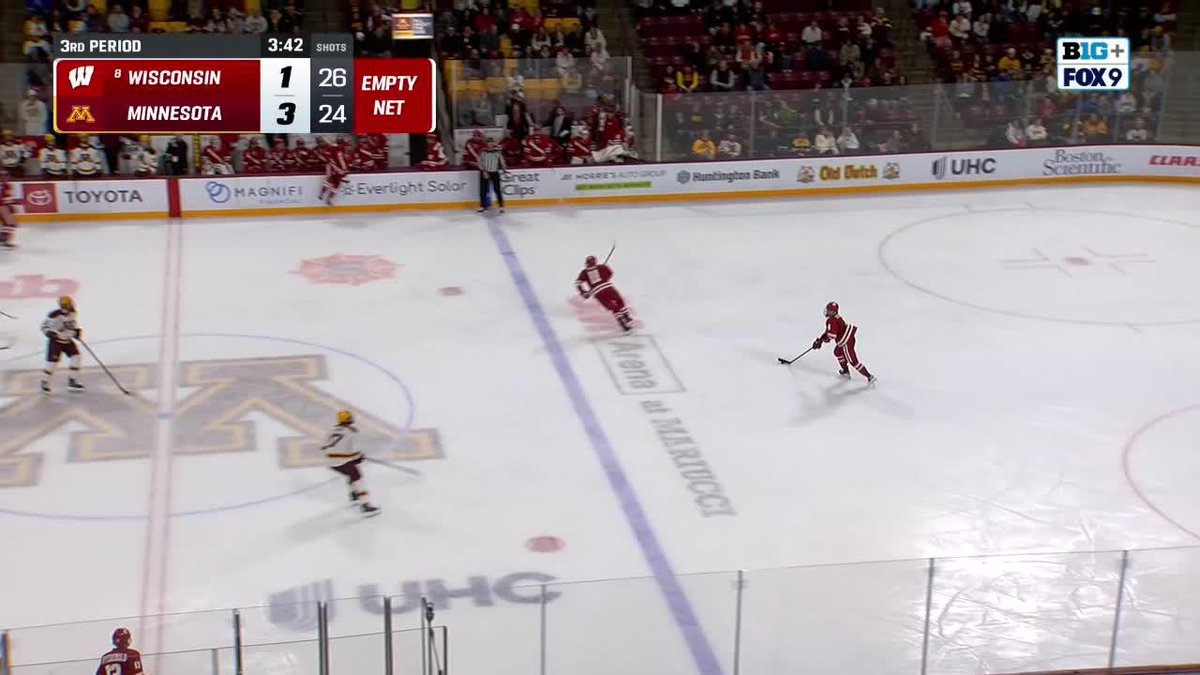 UPSET SECURED 👀 #NCAAHockey x 🎥 B1G+ / Minnesota Men’s Hockey