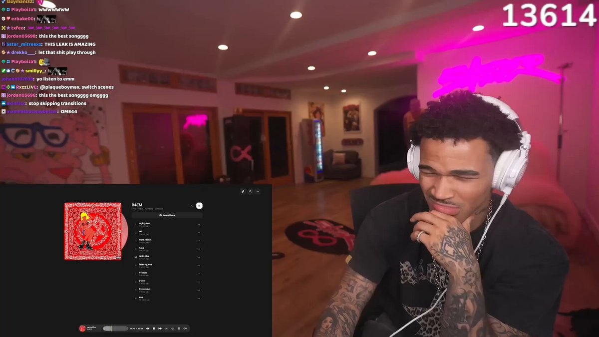 PlaqueBoyMax was left mind blown listening to "Racks Blue" off Nine Vicious’s new EP B4EM 🤯🔥