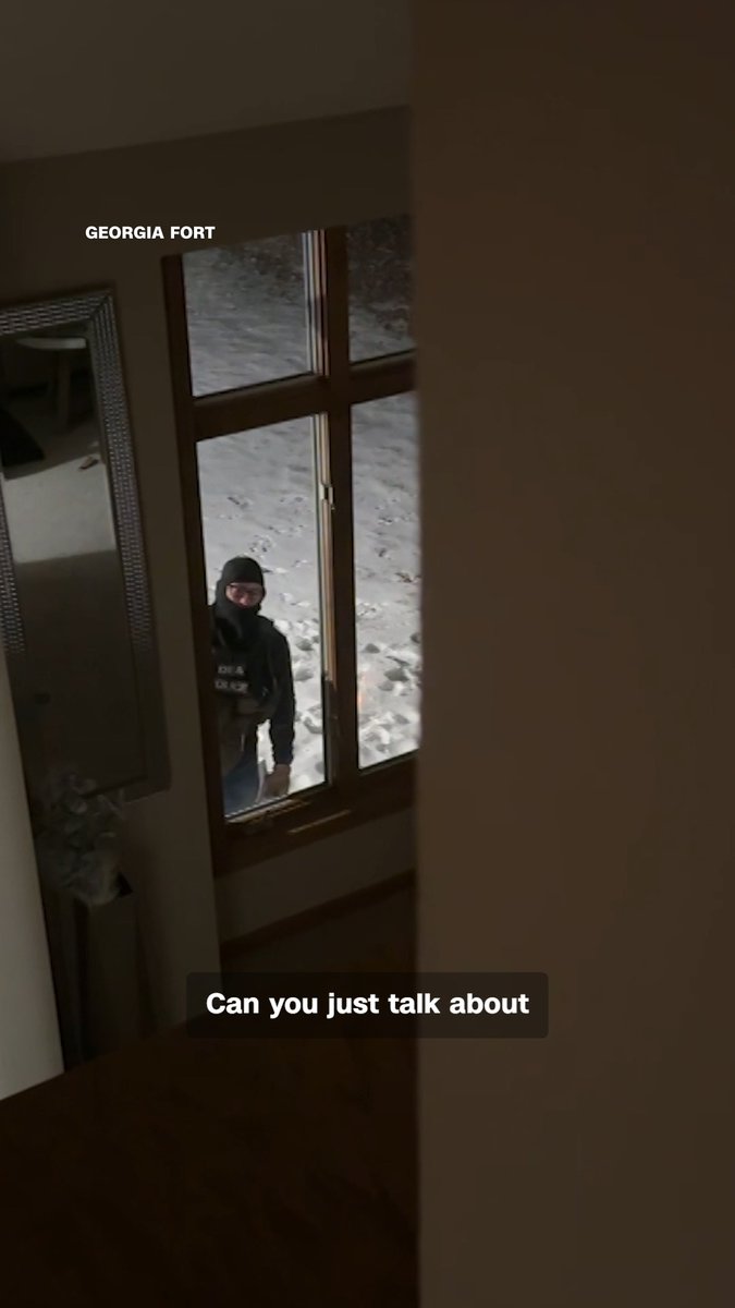 Anderson speaks with independent journalist Georgia Fort following her arrest by federal agents in connection with an anti-ICE protest at a church in Minnesota.