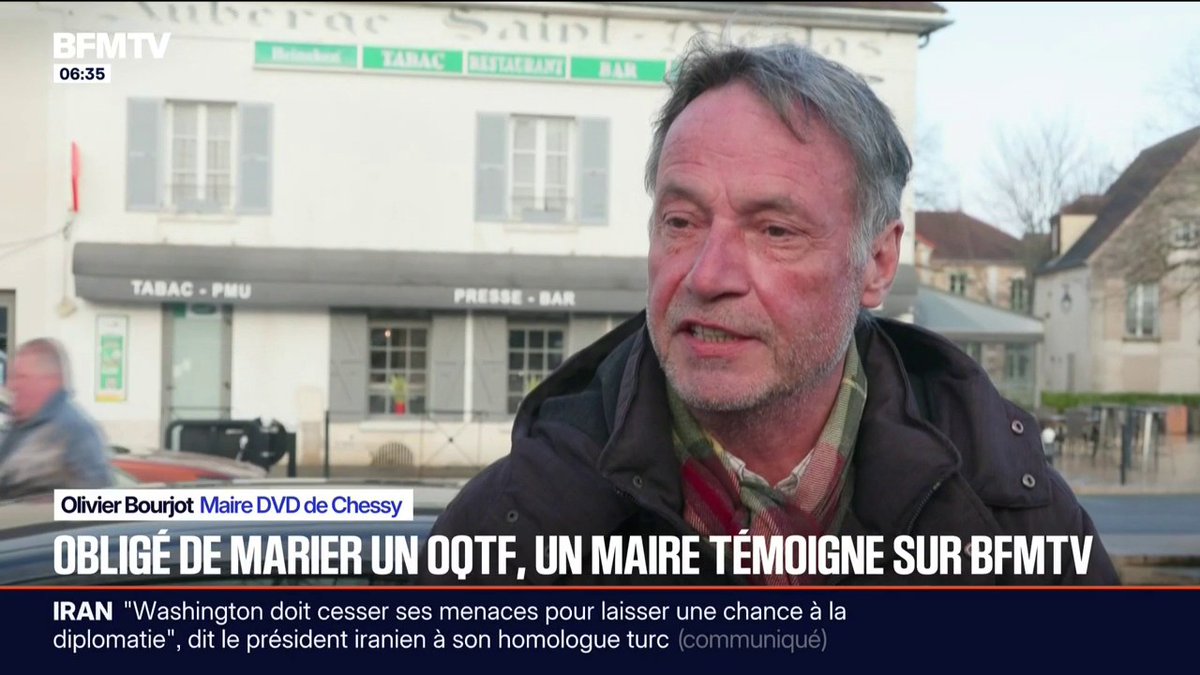 "Je n'ai pas à marier quelqu'un qui ne devrait pas être là": ce maire contraint à payer 500 euros par jour pendant 30 jours car il a refusé de marier un homme qui était sous OQTF