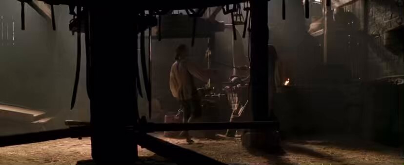 pirates of the caribbean has many cool duels but this will always be one of my favorites. the choreography and music are amazing but i also love the character work- it immediately establishes jack and will’s dynamic and gives such a great look into both of their characters