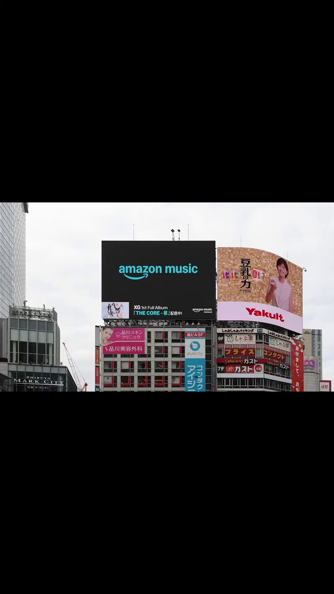 #XG_THECORE_核 is taking over in SHIBUYA! Thank you! Amazon Music（アマゾンミュージック） 1st Full Album ‘THE CORE - 核’ on #AmazonMusic #XG #XGALX