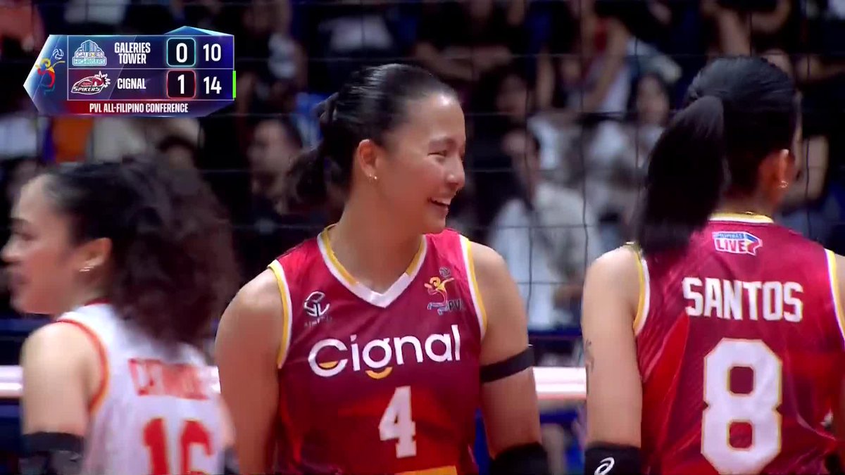 Na para bang hindi sya nawala ng 2 years sa volleyball charot Lezzzzzgaaaaaw Tin Tiamzon!!! ❤️🔥