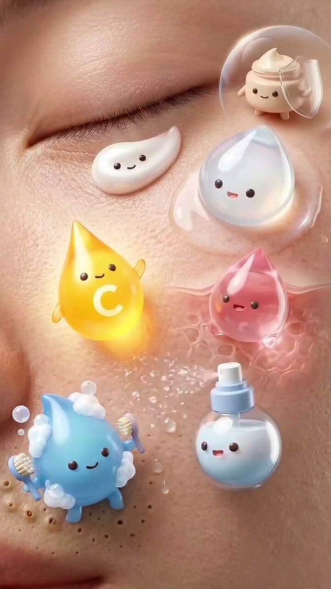 Meet the correct skincare order squad.