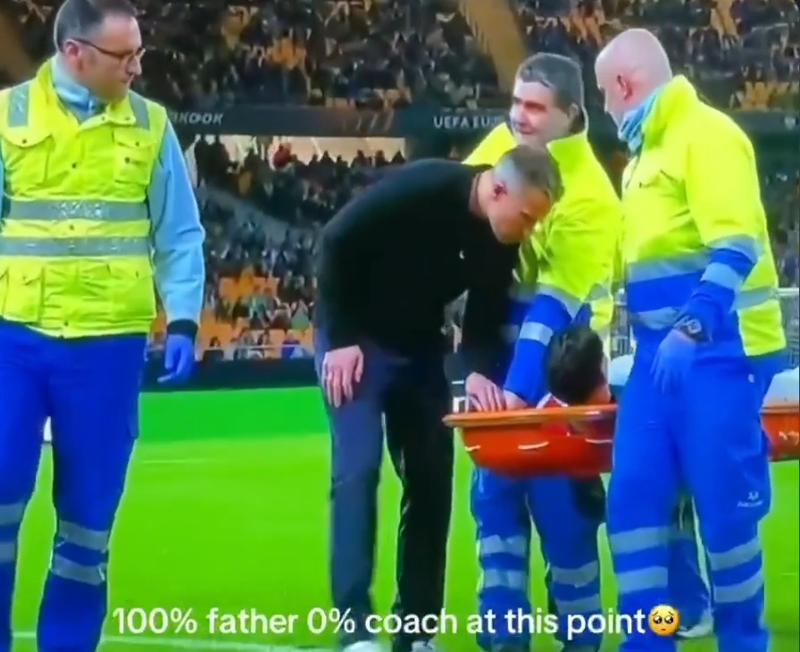 Family first, football second 🧡 On Thursday, Robin van Persie’s 19-year-old son Shaqueel suffered a serious knee injury after coming on for Feyenoord in the Europa League. It happened just days after scoring his first senior goal 😔 What stood out to me is how Robin (now Feyenoord manager) went onto the pitch to kneel beside his son as he was stretchered off 🥹 In football, injuries can make it feel like the world around you is crumbling… Your body stops, but your mind races; one moment things are moving forward, the next you’re dealing with questions you didn’t expect to face. Robin knows that feeling all too well. Lowering the stretcher may seem like a small thing, but in that moment it would have meant the world to his son - a father choosing presence over everything else. Wishing you a swift recovery, Shaqueel 💫 (🎥: risingstarXI)