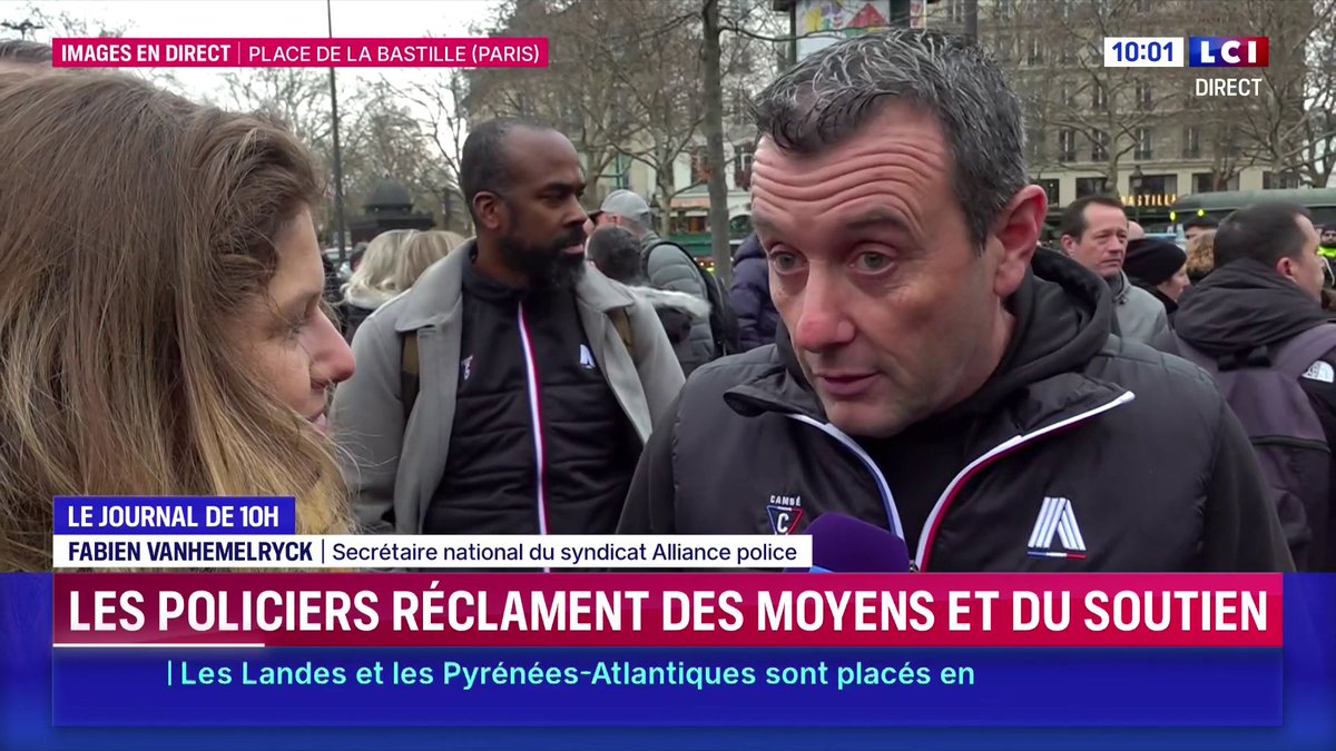 Policiers en colère : « On appelle les citoyens à l’aide ! C’est un cri d’alarme », Fabien Vanhemelryck (Alliance Police)