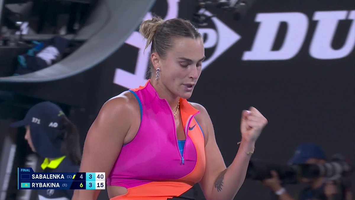 Sensational from Sabalenka 😲 The world No.1 is not going down without a fight! 🐯 Wide World of Sports • ESPN • TNT Sports • WOWOWテニス • #AO26