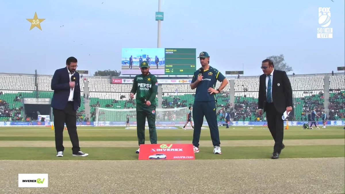 Pakistan win the toss and have elected to bat first 🏏 The only place to watch every match of Australia's Tour of Pakistan, LIVE & EXCLUSIVE, is on FOX CRICKET - available on Kayo Sports #cricket #pakvsaus