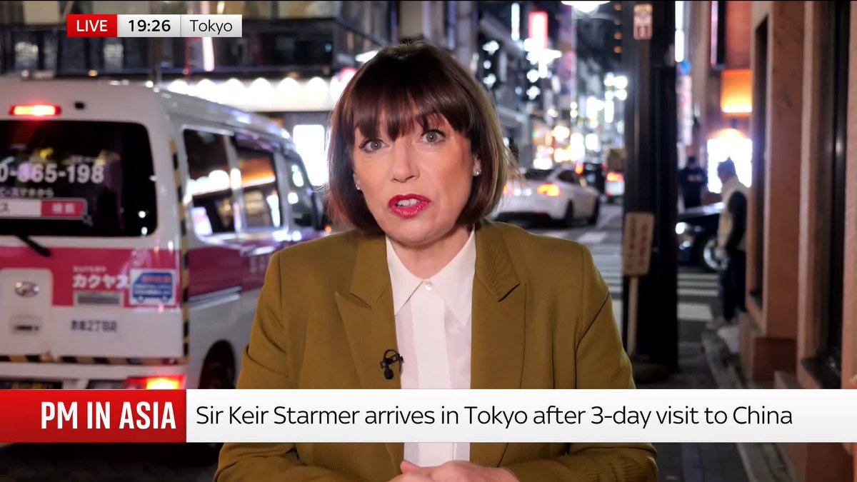 'Starmer will return to London with some wins in the bag, but he'll face quite a hard landing.' Sky's political editor Beth Rigby is live from Tokyo as the PM arrives in Japan after a three day visit to China. 📺 Sky 501, Virgin 602, Freeview 233