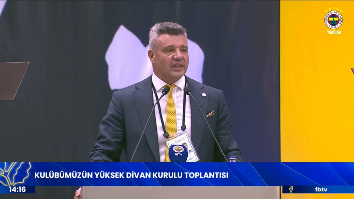 🚨 Başkanımız Sadettin Saran: “Fenerbahçe isterse, Fenerbahçe kenetlenirse bu camianın önünde hiçbir şey duramaz.”