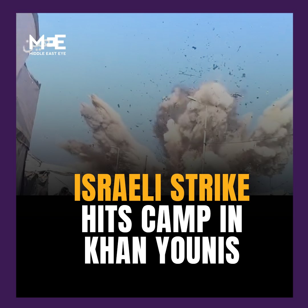 Israeli air strike hits tents sheltering displaced people in al-Mawasi, Khan Younis
