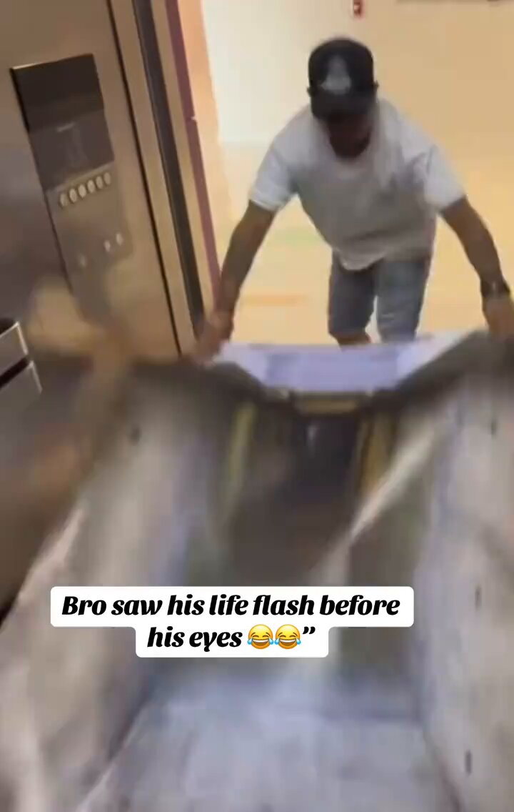 He just saw his life flash before him! 😂🤣😭