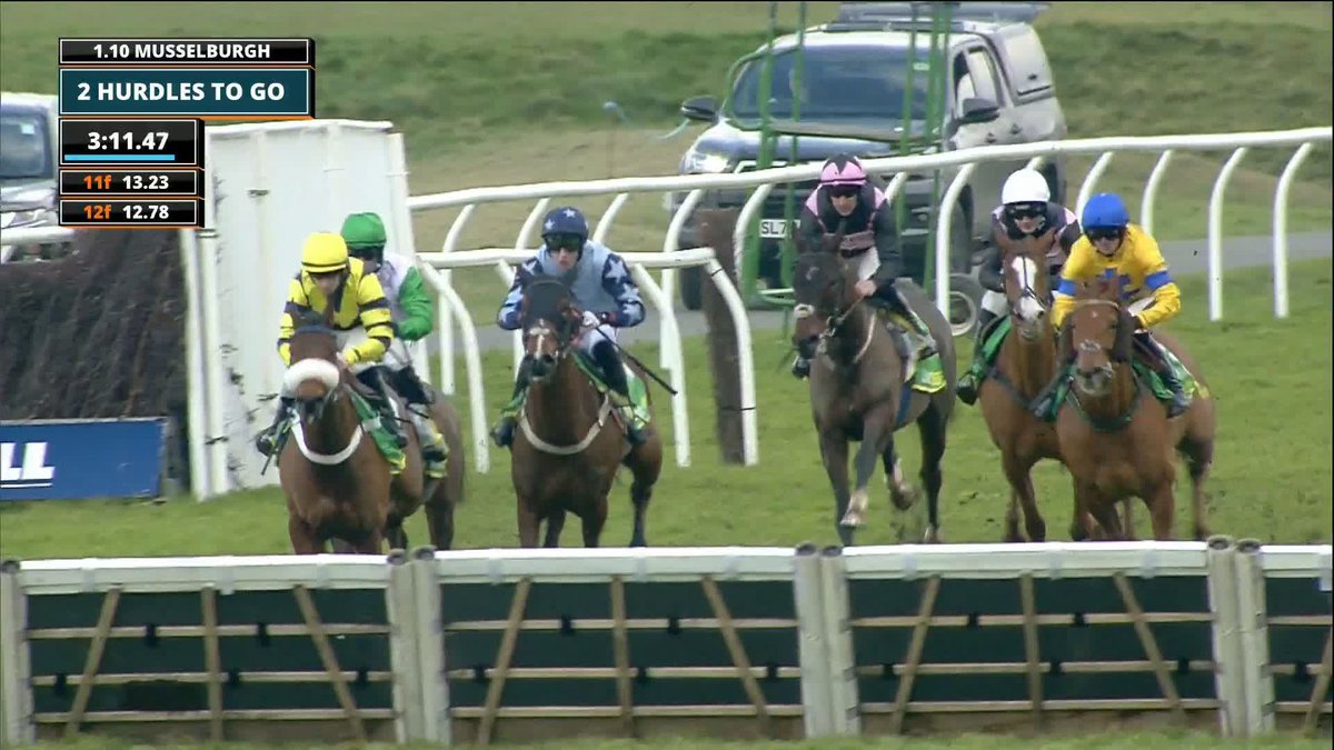 Another Saturday winner for the Skeltons! Made U Blush surges home in the bet365 Scottish Triumph Hurdle 🥇 #ITVRacing | Musselburgh Racecourse | Tristan Durrell | Dan Skelton Racing