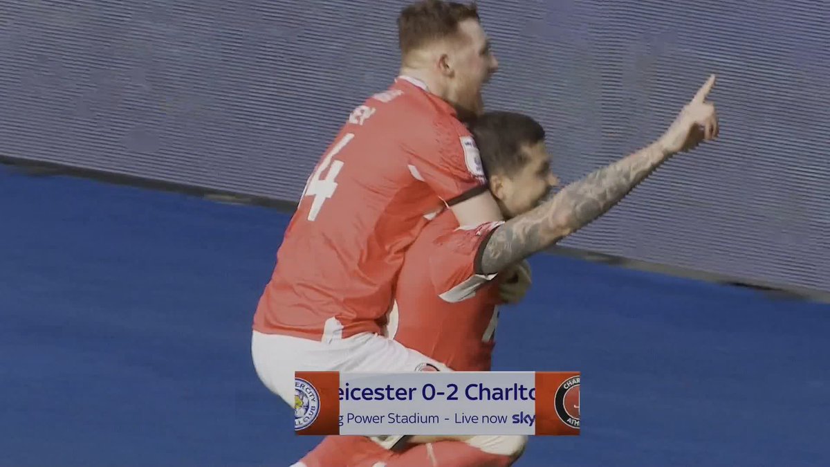 Charlton head into the break 2-0 up at Leicester! 🤯