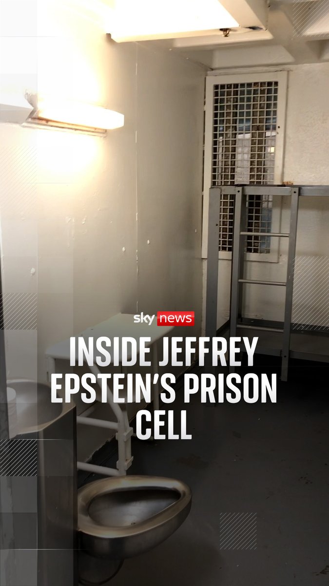 A video released in the latest drop of the Epstein files shows the inside of the sex offender's prison cell. This is the same cell where Epstein took his own life in 2019. 🔗