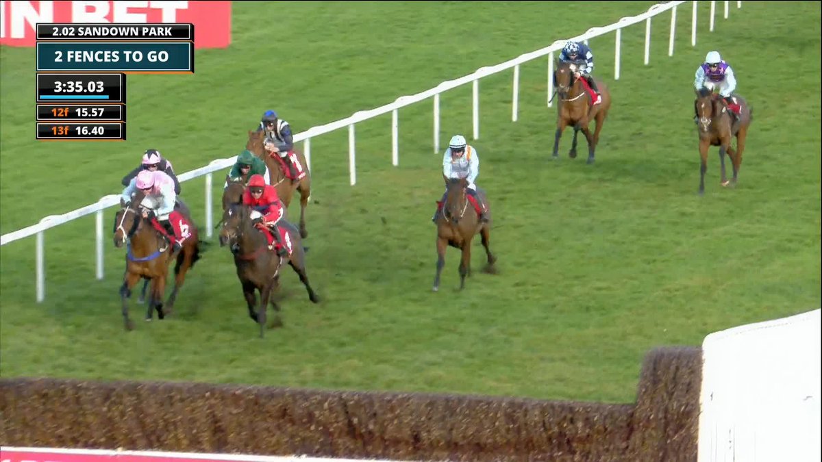 Back to his best! 🙌 Jax Junior sees them off in the Virgin Bet Every Saturday Money Back Handicap Chase 🥇 #ITVRacing | Tom Cannon | Lucy Wadham