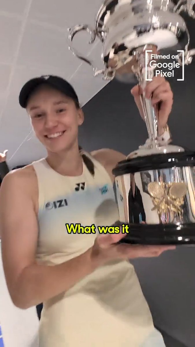 #Sponsored. Composed. Relentless. Unforgettable. Our AO 2026 women’s singles champion 🤝 Elena Rybakina #madebygoogle Made by Google