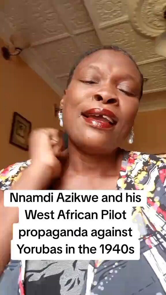 Nnamdi Azikiwe is the father of tribalism and propaganda in Nigeria. He started tribalism through his West African Pilot as far back as the 1940s. Awolowo had not even launched the Nigerian Tribune during this time.
