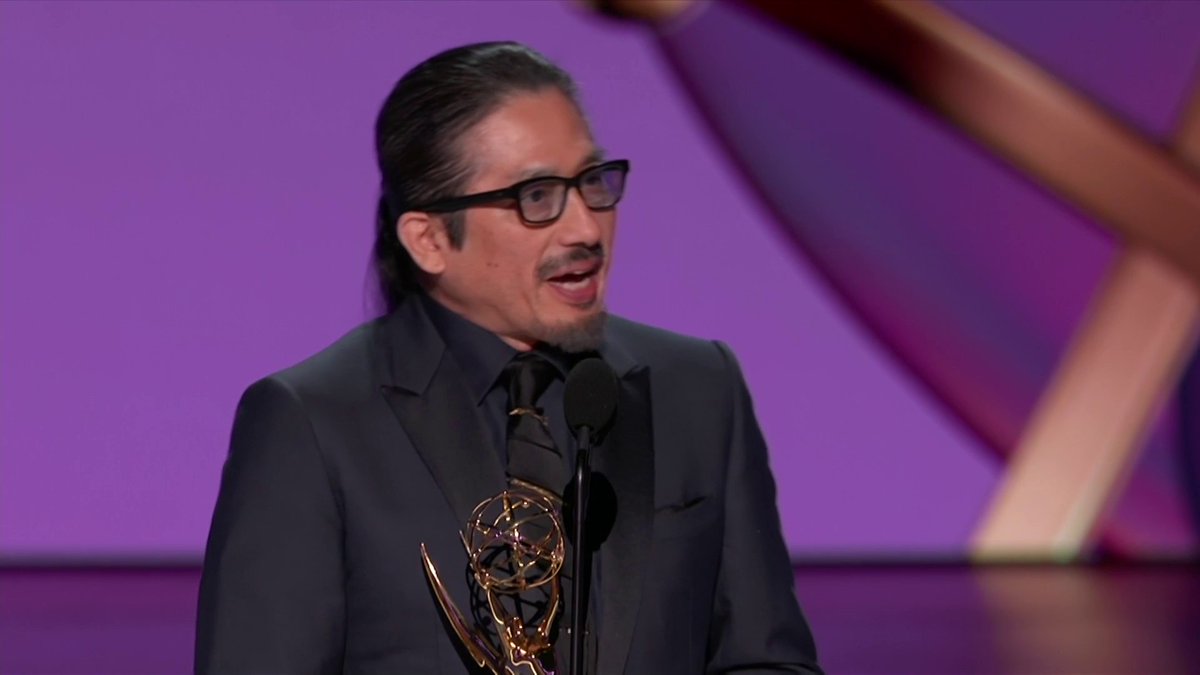 Hiroyuki Sanada qui remporte son premier Emmy ça m'a fait tellement plaisir ! 🔥 Il a toujours été très bon, mais n'a jamais vraiment eu de grands premiers rôles à sa hauteur. Avec #Shogun on l'a vu s'exprimer et nous montrer l'étendu de ses talents 💪🏼