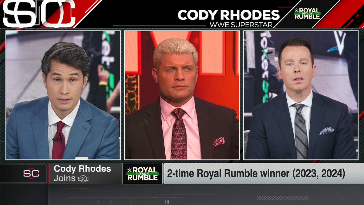 "That would be the biggest thing done in my career yet and near impossible feat, looking to get it done in a matter of hours." Cody Rhodes has his eyes on a third overall Royal Rumble win 👏 Stream the 2026 Royal Rumble today at 2 PM ET on the ESPN App with an ESPN Unlimited plan.