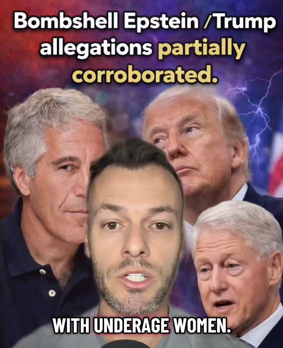 BREAKING: Allegations against Trump in the Epstein Files have been partially corroborated! You might recall the allegations against Trump in the latest Epstein files releaed yesterday. They were made by a woman who was 16 at the time. She claimed that three brothers, Oren, Alan and Tal (two of which were twins) raped her and her friends at Epstein's estate and that Trump and Clinton partook in orgies with underaged women, including herself. This is where things get really interesting though. Three brothers, Oren, Alon and Tal Alexander (two of which are twins) are literally on trial right now in Florida for sex trafficking, and one of the key witnesses in their case was 16 at the time she was allegedly sexually assaulted by them. What's even more interesting, is that there is literally a photo of Oren Alexander in the Epstein files, standing with two women whose faces have been redacted. So why would this victim tell such an elaborate story that now, years later seems true (given the trial) but make up the fact that Clinton and Trump were involved?