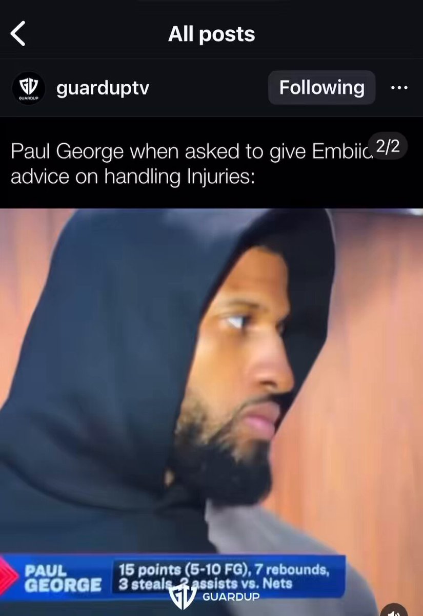 Paul George comments from last year— “Drugs help me” FUCKKK!!!!!!!! (my video)