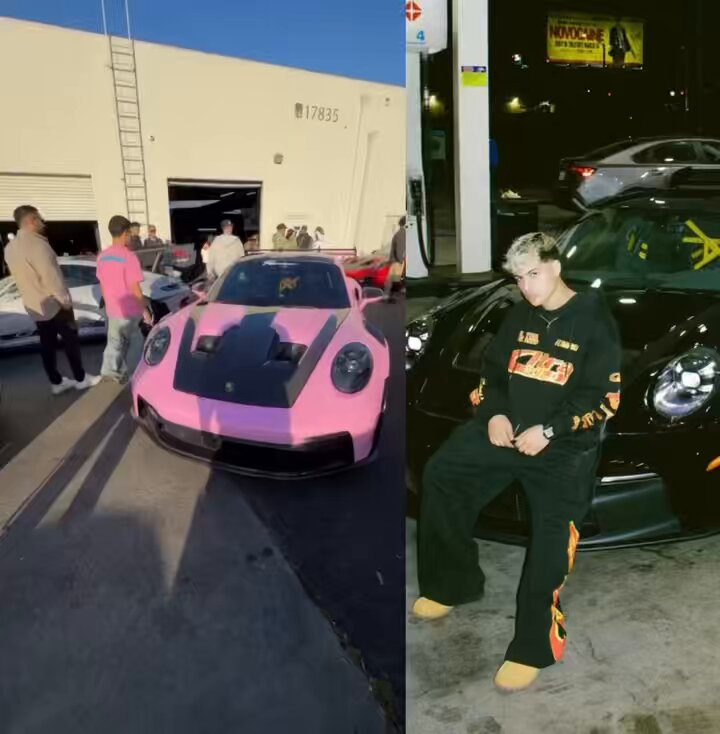 StableRonaldo unveiled his new custom Pink Porsche 911 GT3RS 🔥