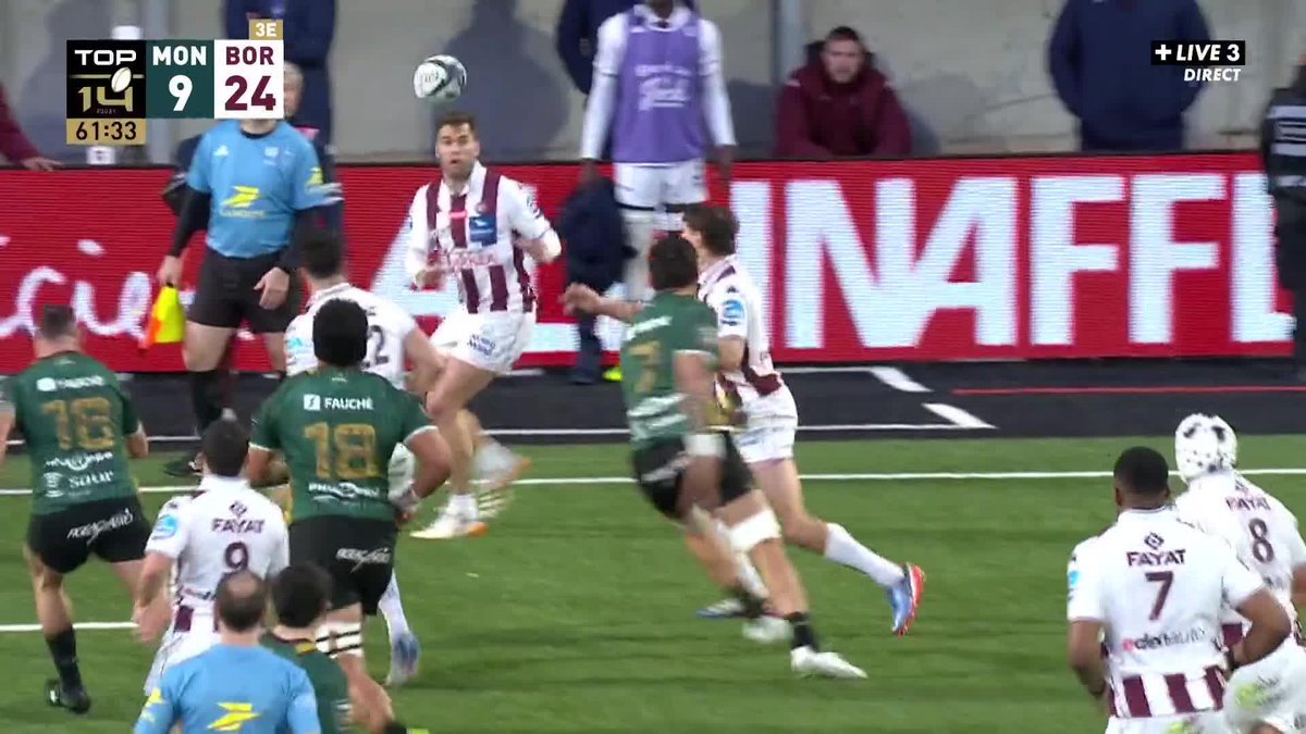Carton rouge pour Fred Quercy après une faute sur Damian Penaud 😳