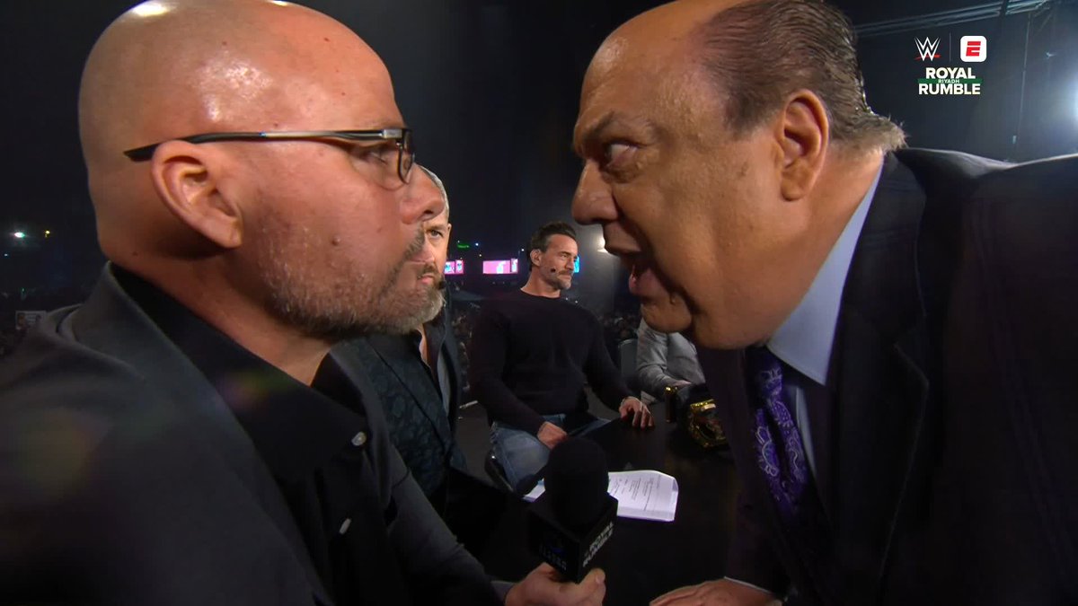 .Paul Heyman has a bone to pick with Adam Pearce 😳 Watch Royal Rumble TODAY at 2e/11p LIVE on the ESPN app: