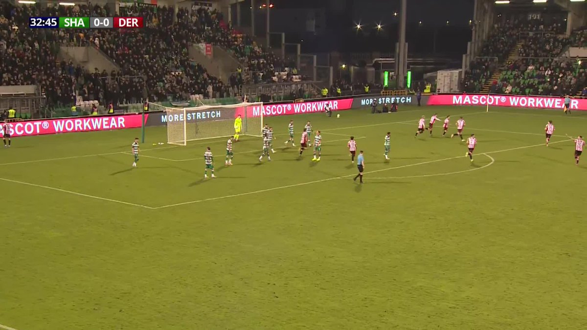 The visitors are in front! 🔴⚪ James McClean's cross finds Darragh Markey twelve yards out who smashes it into the back of the net!