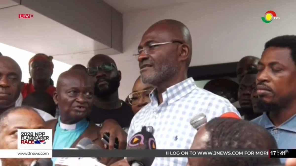 #NPPDecides: 'Do not use this against anyone in the party once they have decided; let us come together and work as party members.' - Kennedy Agyepong concedes defeat #3NewsGH #ElectionCommandCentre #TV3GH