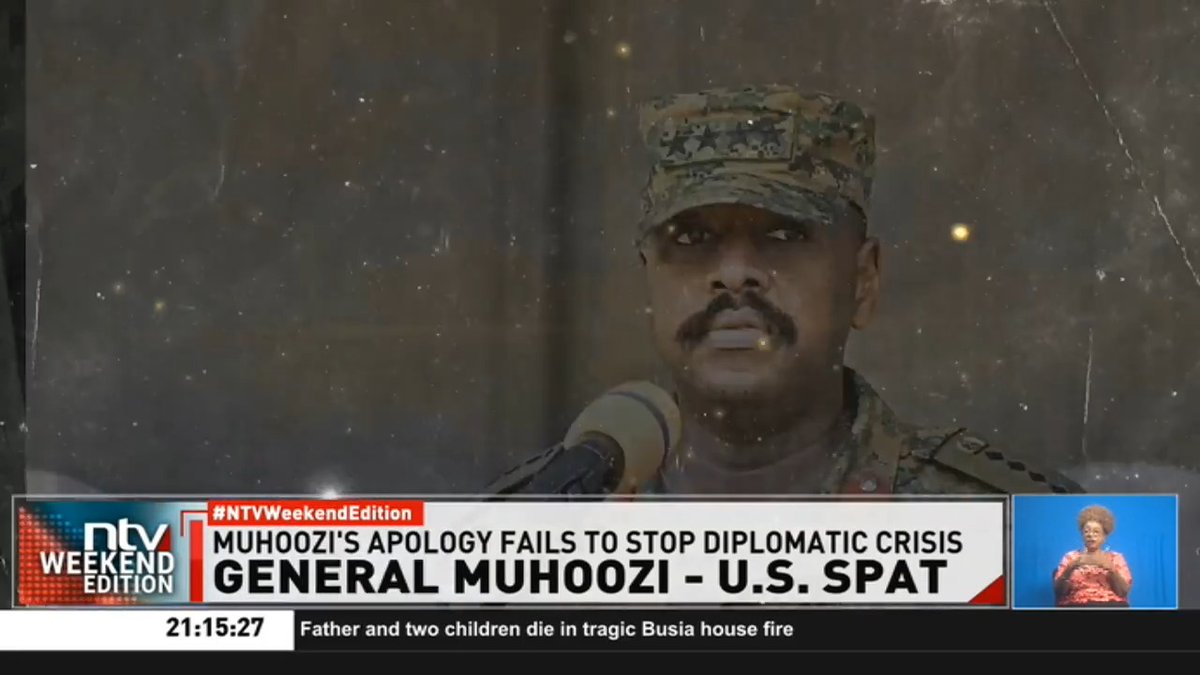 General Muhoozi - U.S Spat Uganda could be on the brink of new U.S. sanctions following a series of controversial social media posts by the country’s Chief of Defence Forces, General Muhoozi Kainerugaba. #NTVWeekendEdition Zainab Ismail