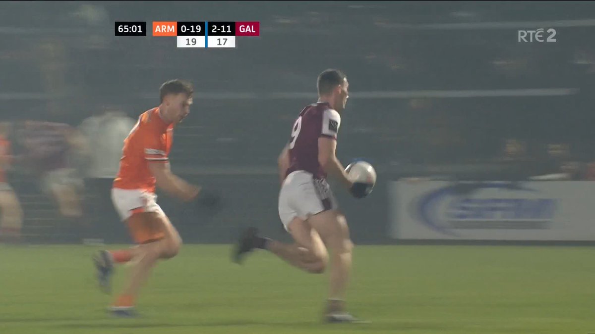 Great example of how to finish a run from Matthew Tierney. The ‘Give &amp; Go’ is a alive and well! #GAA