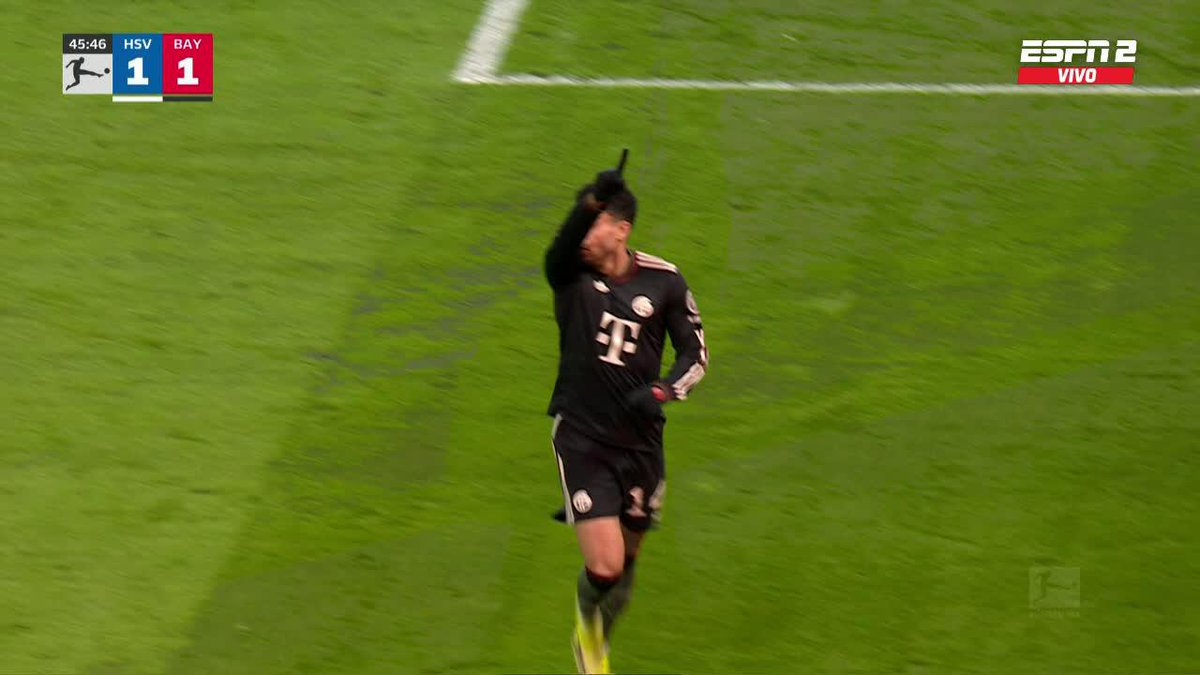 🇨🇴 GOOOL de Luis Díaz. El colombiano puso el 2-1 de #BayernMunich en su visita a #Hamburger, al 46’ 👀 Es el tanto #10 del extremo en lo que va de la temporada de Bundesliga