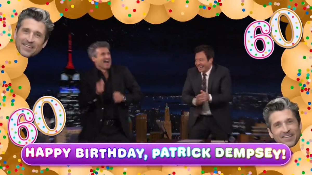 Thank You, January 13th, for being Patrick Dempsey’s birthday 😂 #FallonTonight