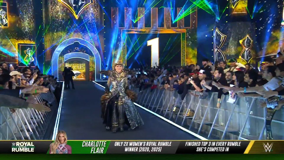 BOW DOWN to the QUEEN! 👑 Charlotte Flair is kicking off the Women's Royal Rumble Match! Watch Royal Rumble LIVE on the ESPN app: