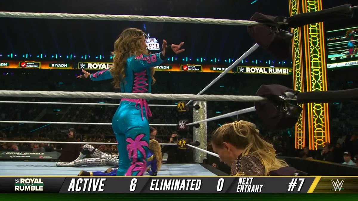 .Valerie Loureda is wasting no time! 👊 Watch Royal Rumble LIVE on the ESPN app: