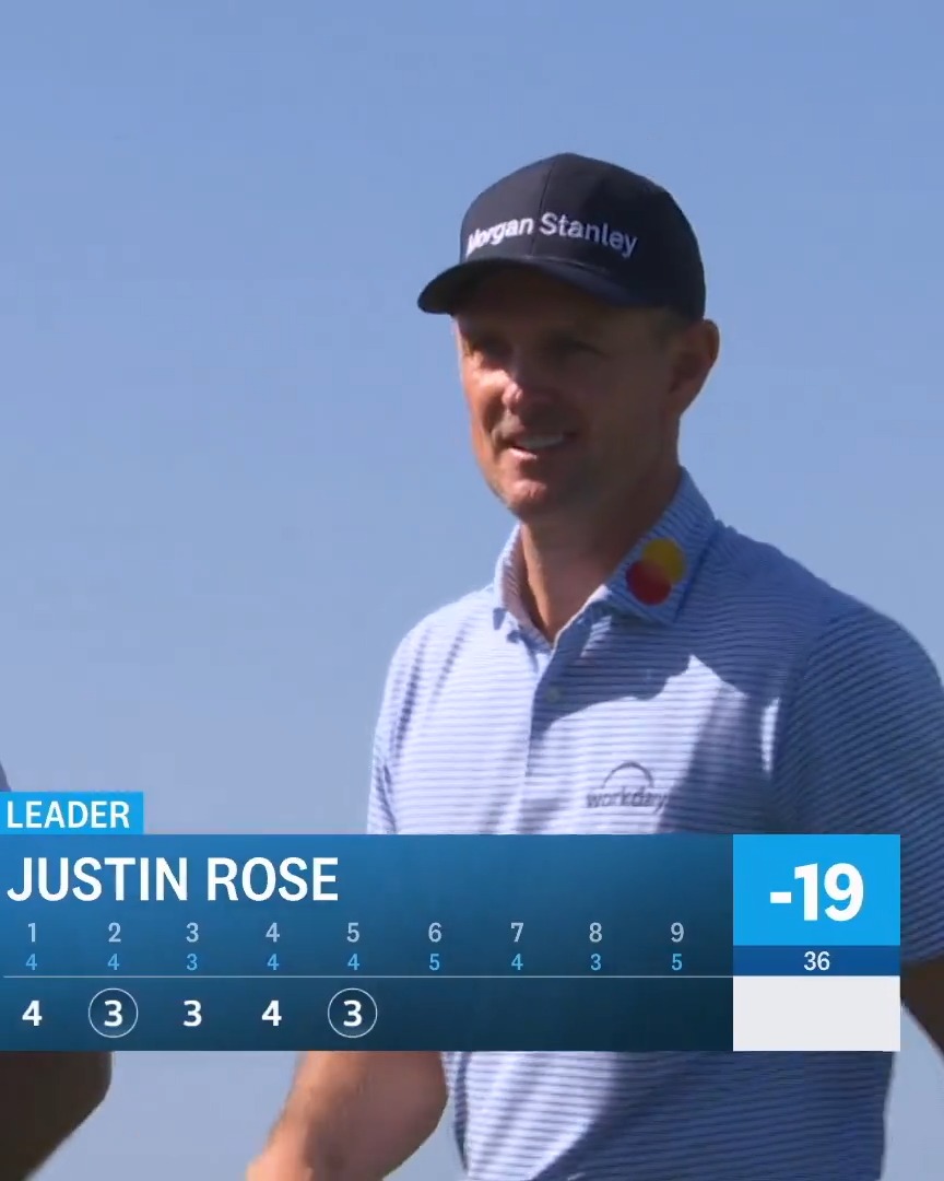 Justin Rose now leads by SIX. Guy is the definition of dialed right now.