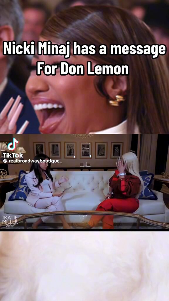 Nicki Minaj has a message for Don Lemon! 😂🤣😭😂