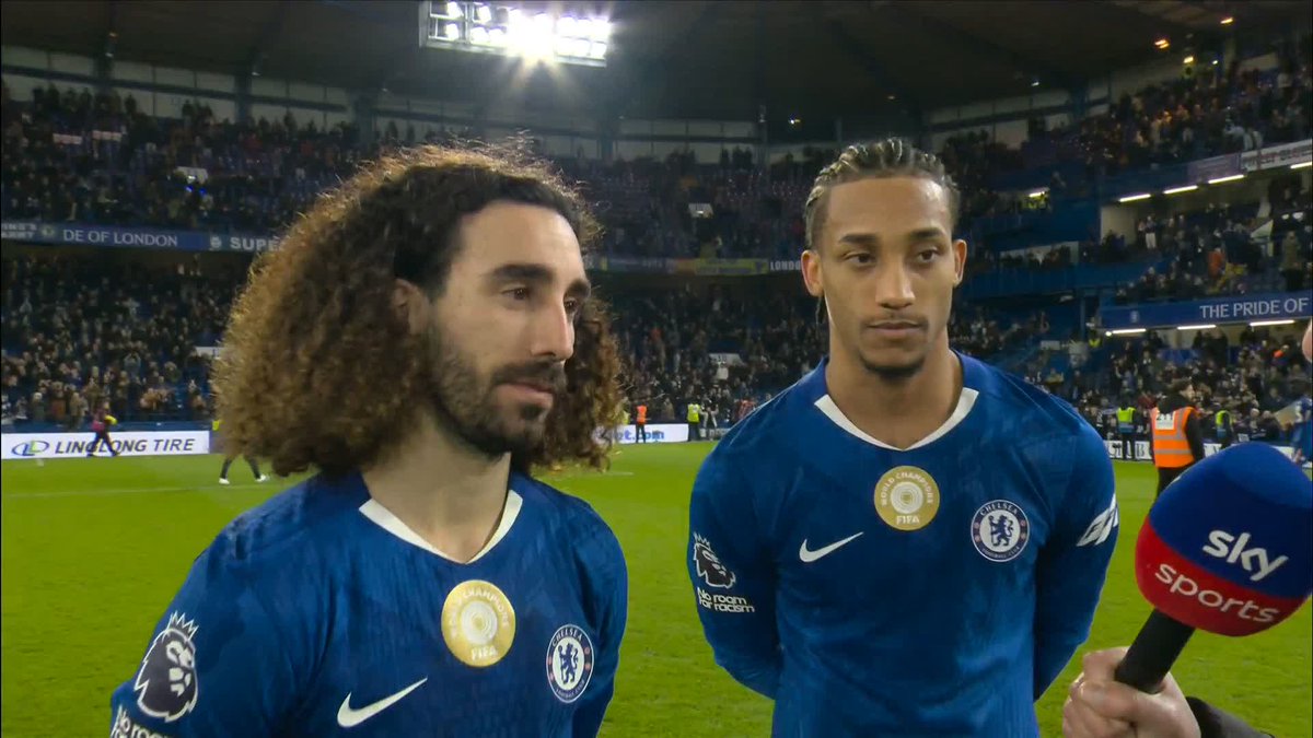 Marc Cucurella and Joao Pedro speak about the team's desire after an action-packed match at Stamford Bridge 🎙️