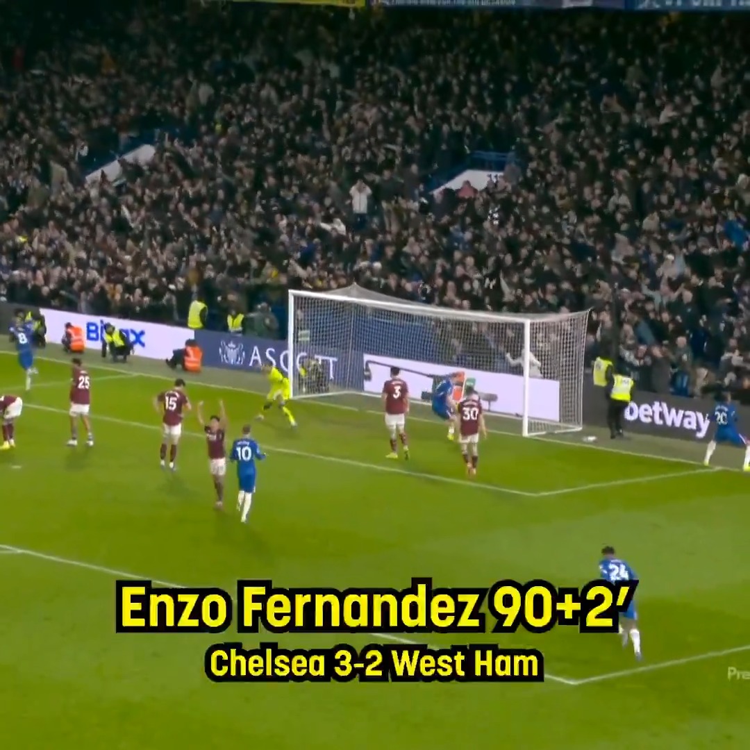 CHELSEA STORM BACK FROM TWO GOALS DOWN TO STUN WEST HAM AT STAMFORD BRIDGE. 👀