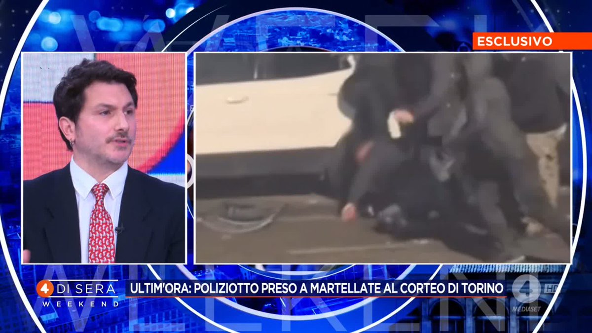 Scontri al corteo #Askatasuna Matteo Pucciarelli a #4disera Weekend: "Immagini da condannare"
