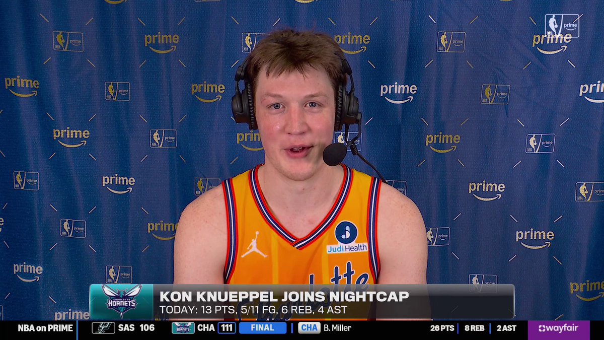 Kon Knueppel on what it's like battling fellow rookie and former Duke teammate Cooper Flagg in the ROTY race 🗣️