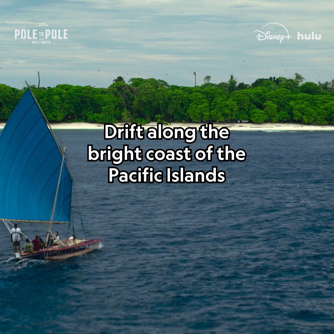 Slow your scroll and drift awhile in the waters of Papua New Guinea. #PoleToPole with Will Smith is now streaming on Disney+ and Hulu.