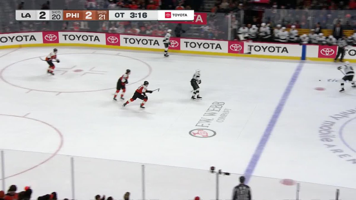 The Flyers ripped the goal horn in OT... BUT IT HIT THE POST!!!!! 😭❌