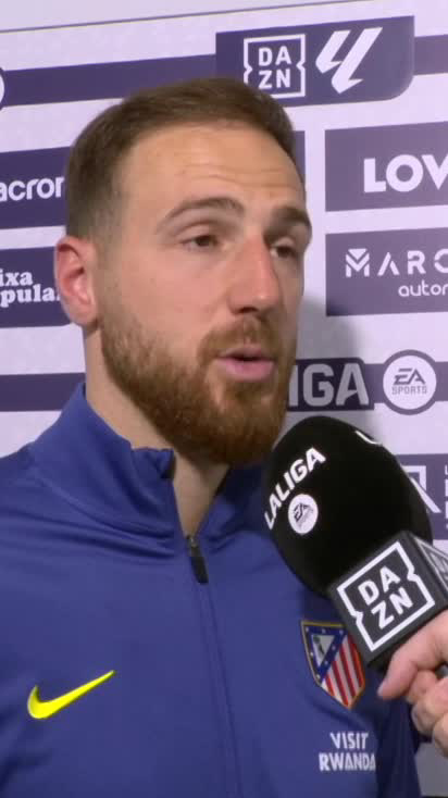 Aquí están las palabras de Oblak. Muchísimo honor.