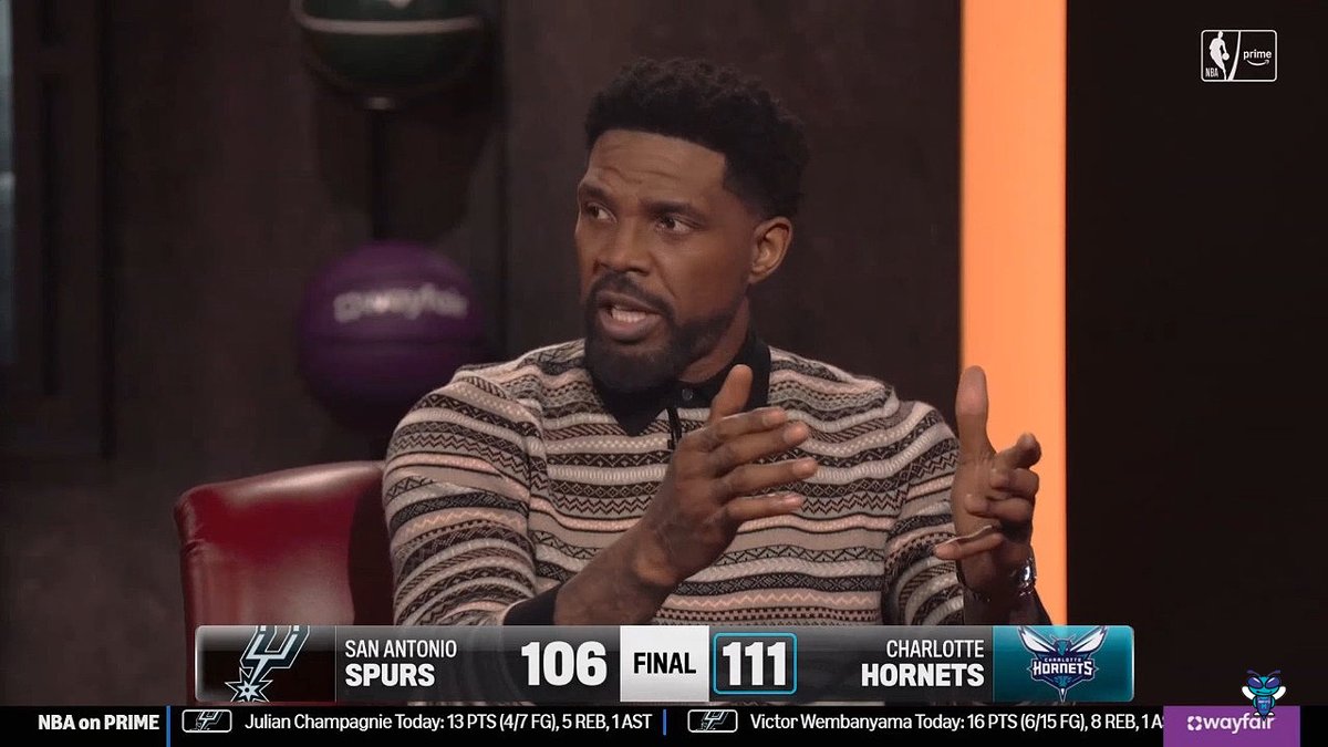 🎙️ Udonis Haslem: "You have to give a shoutout to Charles Lee. Shoutout to Charles Lee for having those guys buy in. It took a couple years. We haven't seen Charlotte play meaningful basketball in a while... and this is meaningful basketball right now."