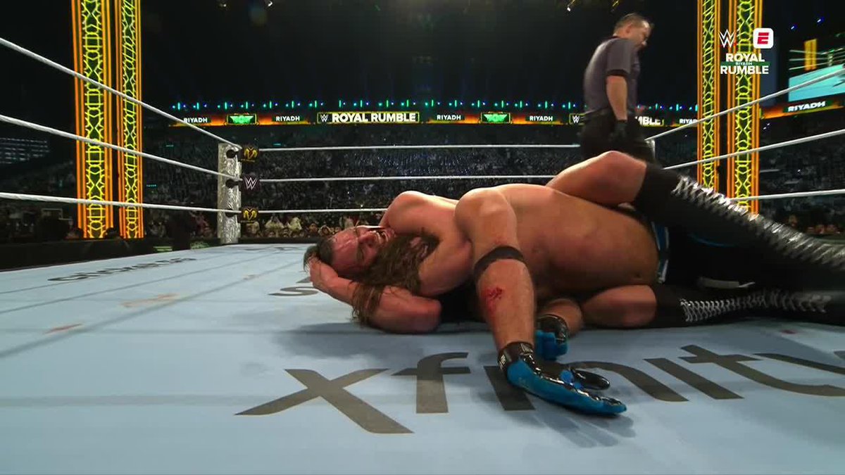"The legacy of AJ Styles fades to black." ANOTHER CAREER CLAIMED BY GUNTHER 😮 #RoyalRumble
