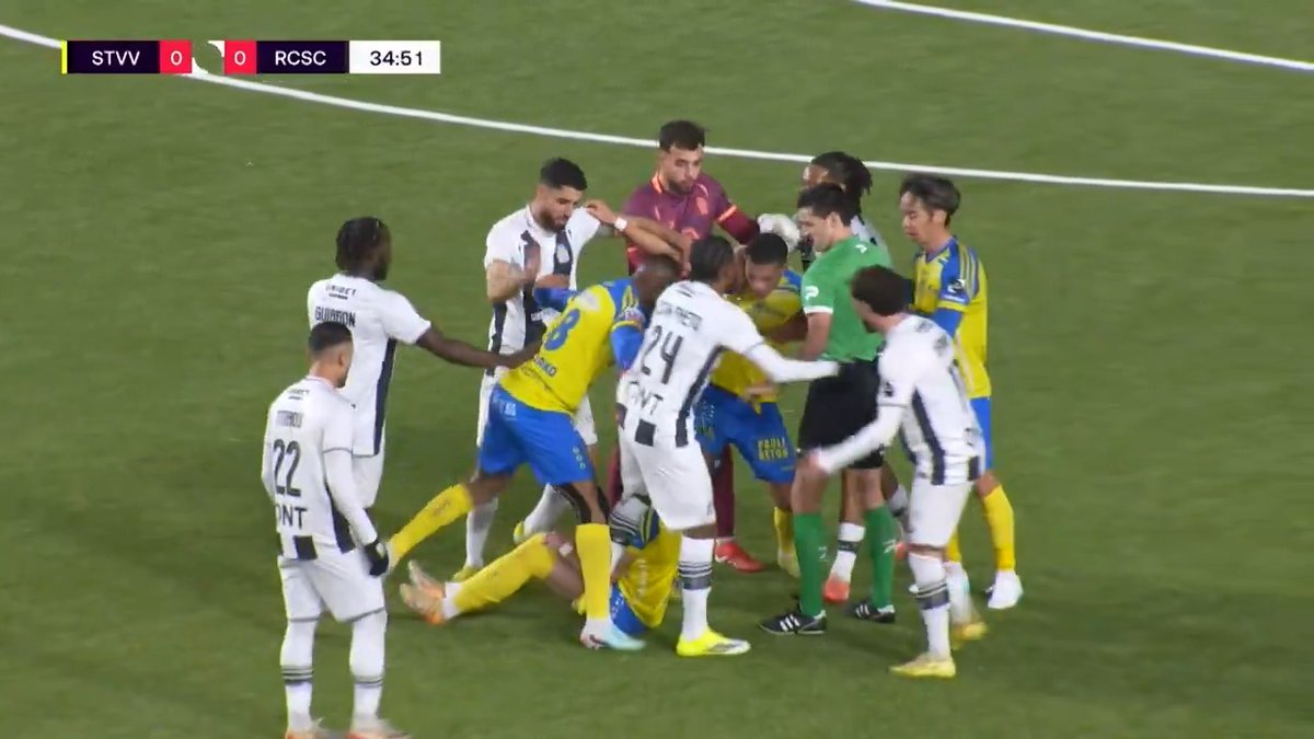 😤 | La tension est montée avant le carton rouge d’Abnor Muja. 😳🧨 #STVCHA